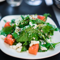 Watermelon Spinach & Feta Salad