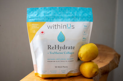 Rehydrate + TruMarine Collagen Sticks (50) Within Us