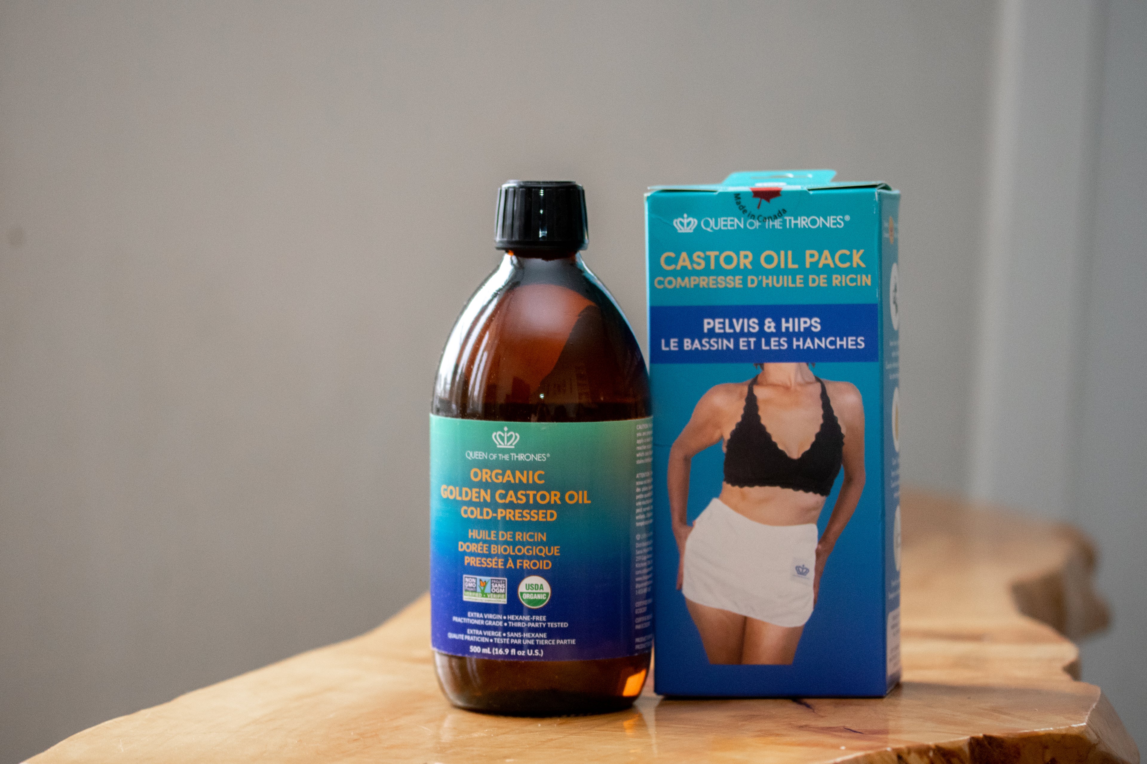 Castor Oil Pelvis Combo (Pack + Oil)
